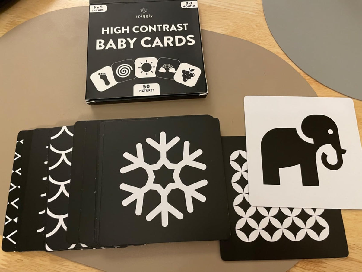 High contrast baby flash cards
