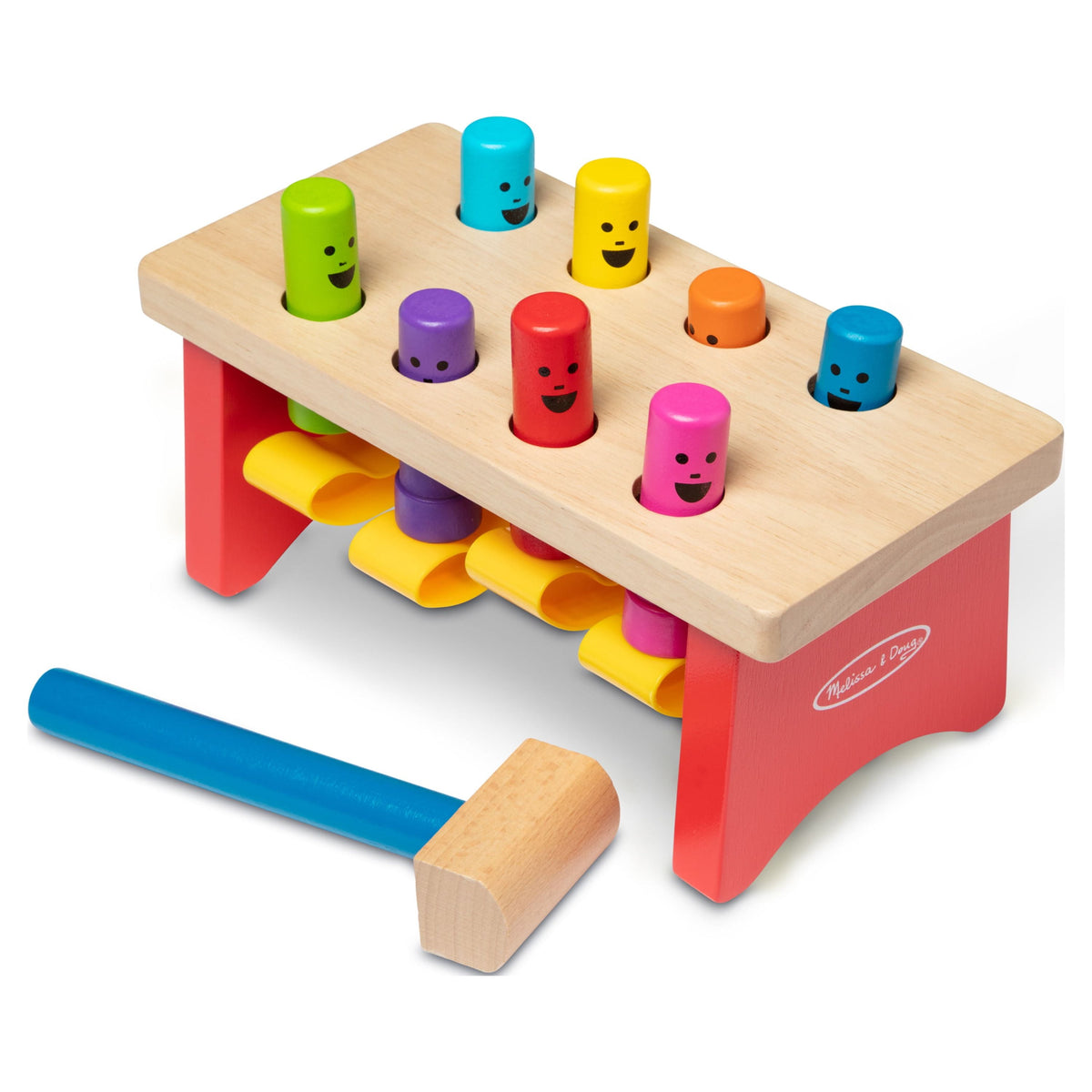 Melissa and Doug wooden pounding bench